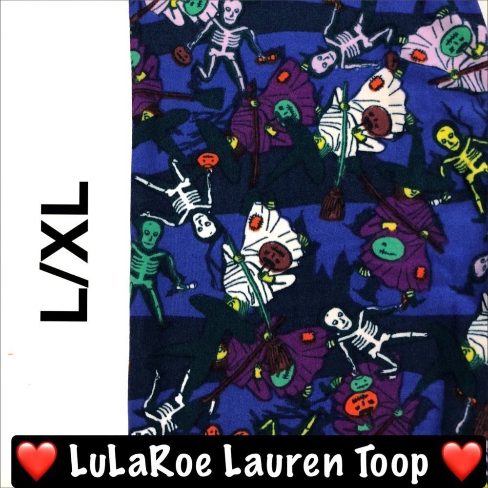 LuLaRoe Halloween Kids L/XL Leggings brand new
